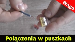 6 Jak łączyć przewody elektryczne w puszkach  złączki Wago [upl. by Yruy18]