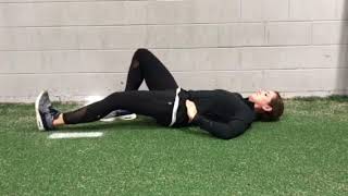 Posterior Pelvic Tilt Hold with Heel Slide [upl. by Rube]