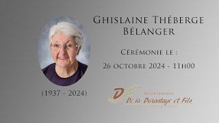 Ghislaine Théberge Bélanger [upl. by Alliw]