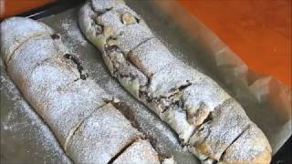 Rumänische Küche  Apfelstrudel Strudel de mere Vegan [upl. by Miki]