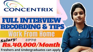 Concentrix Full Interview Recording  Concentrix Jobs for Freshers 2022  CNX Work from Home Jobs [upl. by Arturo]