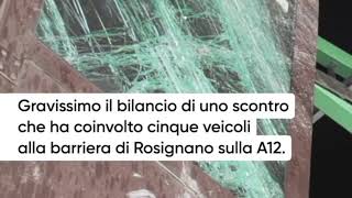 Tre morti al casello autostradale dell’A12 a Rosignano le immagini dellincidente [upl. by Andromada]