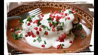 LA MEJOR RECETA DE CHILES EN NOGADA [upl. by Merrell]