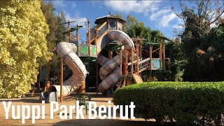 Outdoor playground fun for kids at the park  Yuppi park Beirut [upl. by Maleen]