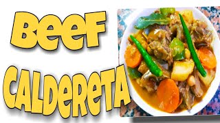 Beef Caldereta  Panlasang Pinoy  Lutong Bahay [upl. by Rodenhouse540]