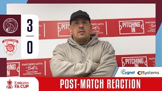 Taunton Town FC 3  0 Didcot TownFC  Emirates FA Cup 1st Round Qualifying  Post Match Interview [upl. by Eserehs]