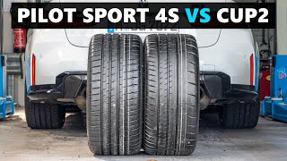 Michelin Pilot Sport 4S VS Michelin Pilot Sport Cup 2  Compared on Track [upl. by Teragram]