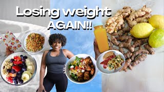 losing weight AGAIN  HIGH PROTEIN meals for weight loss  30 day challenge  journey to 120 lbs [upl. by Aveer395]