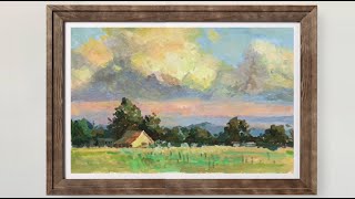 Impressionist Landscape  Easy Painting for Beginners  Acrylic Painting [upl. by Ecirtael365]