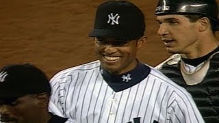 Mariano Rivera records his first career save [upl. by Yessej]