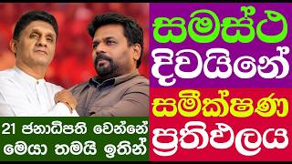 මෙන්න දිවයිනේ සමස්ථ සමීක්ෂණ ප්‍රතිඵලය දිස්ත්‍රික්ක මට්ටමින් 😮 npp sjb akd [upl. by Ahseret465]