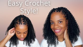 Criss Cross Rubberband Crochet Braid Hairstyle  Sams Beauty [upl. by Indys]