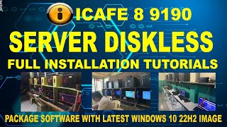 icafe 8 9190 Diskless Full Tutorials [upl. by Elleinnod413]