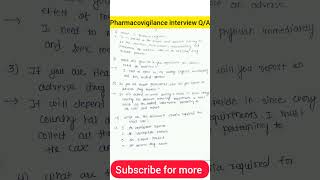 pharmacovigilance interview questions  Pharmacovigilance for freshers  Pharmacovigilance career [upl. by Inerney]