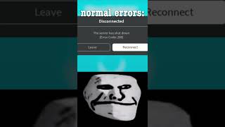 Troll Face Roblox Errors roblox trollface gaming [upl. by Otrevlig]