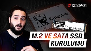 SSD nasıl takılır  Bilgisayarımıza NVMe M2 ve Sata SSD taktık [upl. by Hadeehsar]