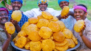 POORI  King Of Poori Recipe  Wheat Poori Recipe Cooking in Village  Crispy Fluffy Puri Recipe [upl. by Leuqram]