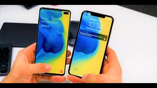 Galaxy S10 Plus Vs IPhone XS MaxPotencia y Cámara [upl. by Sherwynd401]