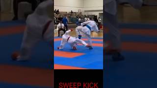 The Sweep Kick Combo martialarts taekwondo kungfu karate kickboxing fighting sweep kick mma [upl. by Redliw]