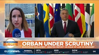 Viktor Orban under scrutiny EU Parliamnet debates Sargentini report on rule of law in Hungary [upl. by Ennove998]