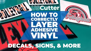 How To Correctly Layer Adhesive Vinyl [upl. by Aisak]