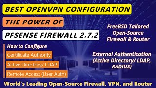 pfSense 272 New  Configure OpenVPN “Remote Access User Auth” with LDAP [upl. by Gorden]