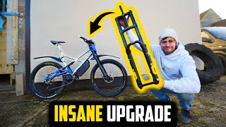 NEW DOWNHILL SUSPENSION TRANSFORMED THE DIY E BIKE PROJECT [upl. by Barbara-Anne]