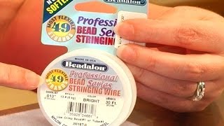 Beading Instruction 102  How to Select Beading Wire [upl. by Annoirb]