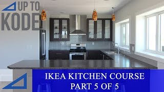 IKEA Kitchen Cabinet Course Part 55 How to Install Toe Kicks Island Back Panels and Door Handles [upl. by Renraw]