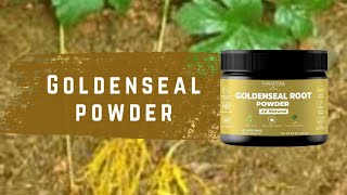 Goldenseal Powder for healthy Sinus Digestion and Immunity  Reviews  Vinatura Supplements [upl. by Enomyar]