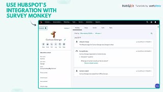 How to use HubSpots Integration with SurveyMonkey [upl. by Etezzil]