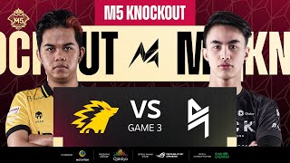 ID M5 Knockout Stage Hari 1  ONIC VS BLACKLIST INTERNATIONAL  GAME 3 [upl. by Yennor516]