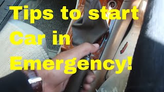 Car Battery Problem Tips for Emergency start [upl. by Jakoba936]