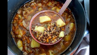 Zuppa di lenticchie farro e patate [upl. by Elspet]