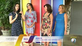 Moda para mulheres acima dos 50 anos  MANHÃ TOTAL [upl. by Nosidda]