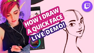 Quick Face Tutorial Demo Recording from Twitch [upl. by Xela895]