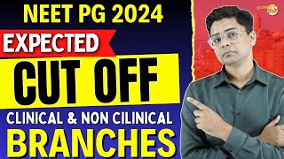 NEET PG 2024 Expected Cutoff For Clinical amp Non Clinical Branches  किस Rank पर क्या मिलेगा [upl. by Markos815]