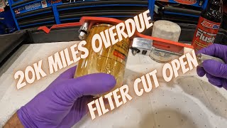 20K Miles Overdue for Service FILTER CUT OPEN [upl. by Nicko]