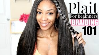 How to Plait Hair for Beginners Step by Step [upl. by Akemot]