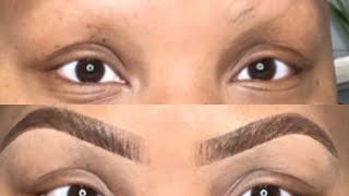 HOW TO GET THE PERFECT EYEBROWS without hair [upl. by Parrott]