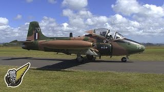 Noisy BAC Strikemaster At Classic Flyers [upl. by Eigroeg]