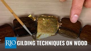 Gilding Techniques on Wood [upl. by Aniwde]