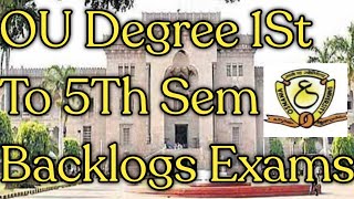 Degree 1st To 5th Sem Exams [upl. by Remde]