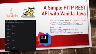Simple Lightweight RESTful API with HttpServlet [upl. by Duhl101]
