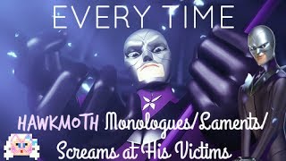 Every Time Hawkmoth Hawkmoths in the First Six Episodes of Miraculous Ladybug [upl. by Amikay]