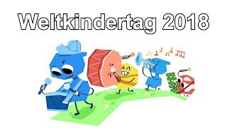 Weltkindertag 2018  Kindertag am 20 September 2018 Google Doodle [upl. by Wampler]