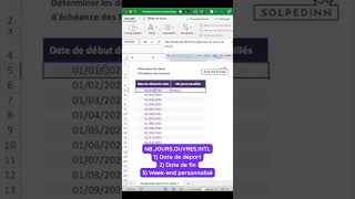Calculer le nombre de jours travaillés pour chaque mois de 2023 weekend personnalisé [upl. by Grantland72]
