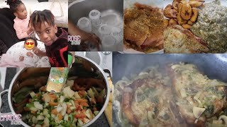 La réalité de vie dune femme avec 3 enfants  Recette viande de porc a la sauce champignons [upl. by Hakkeber]