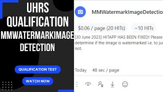 UHRS Qualification  MMWatermarkImageDetection [upl. by Persson]