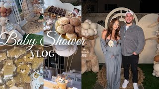 Baby Shower Vlog  HUSBAND GETS EMOTIONAL 🥺 [upl. by Saretta]